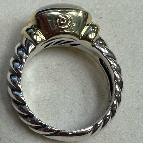 David Yurman Mabe Pearl 14k & Silver Ring Noblesse - Picture 2 of 4